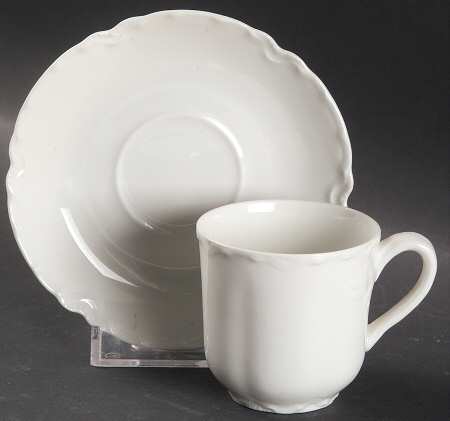 Ranson  Flat Demitasse Cup & Saucer Set