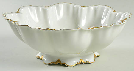 Ranson (Gold Trim) 10" Large Salad Serving Bowl