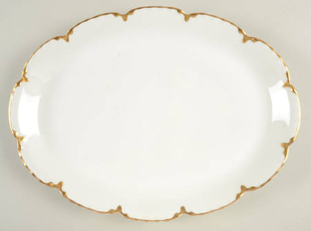 Ranson (Gold Trim) 13" Oval Serving Platter