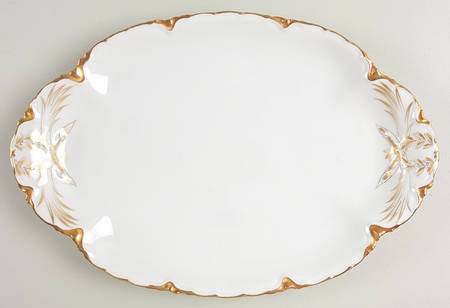 Ranson (Gold Trim) 13" Oval Serving Platter