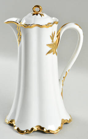 Ranson (Gold Trim) Chocolate Pot & Lid