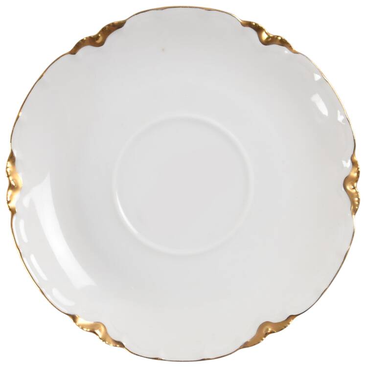 Ranson (Gold Trim) Saucer for Flat Cup