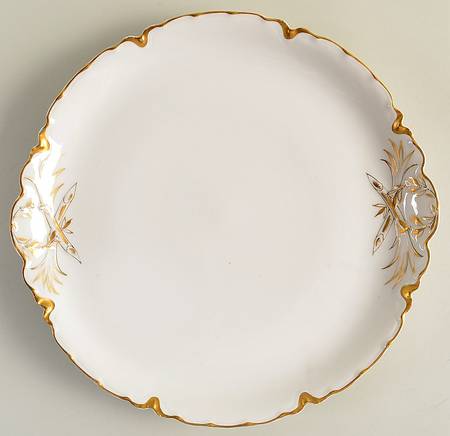 Ranson (Gold Trim) 13" Chop Plate (Round Platter)