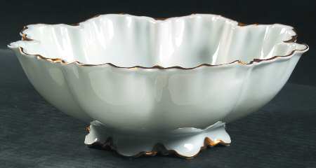Ranson (Gold Trim) 9" Salad Serving Bowl