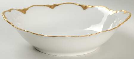 Ranson (Gold Trim) 8" Round Vegetable Bowl