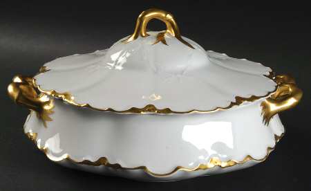 Ranson (Gold Trim) Round Covered Vegetable