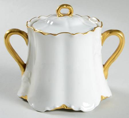 Ranson (Gold Trim) Sugar Bowl & Lid