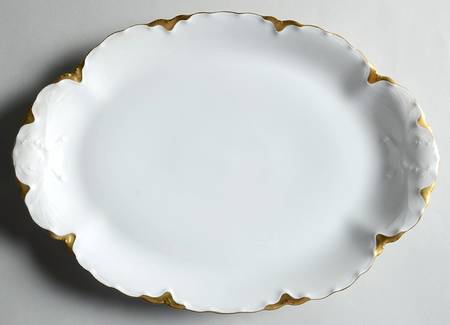 Ranson (Gold Trim) 13" Oval Serving Platter