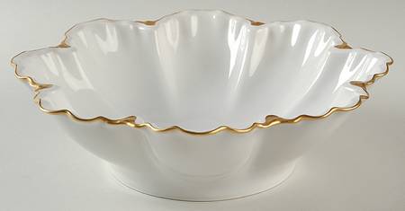 Ranson (Gold Trim) 9" Salad Serving Bowl