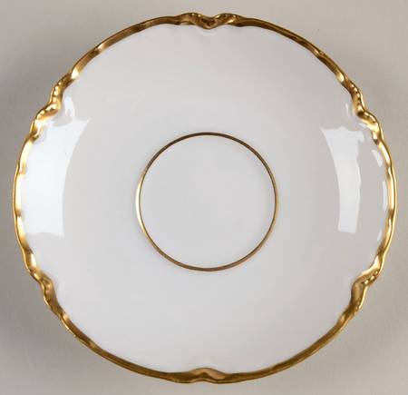 Ranson (Gold Trim) Saucer for Flat Demitasse Cup