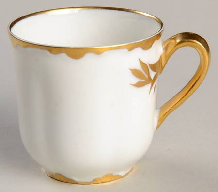 Ranson (Gold Trim) Flat Demitasse Cup