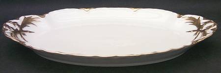 Ranson (Gold Trim) 13" Oval Serving Platter