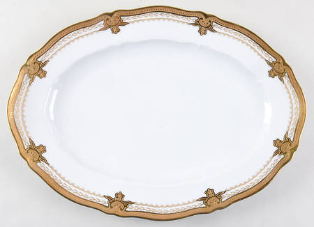 Regis Gold 14" Oval Serving Platter
