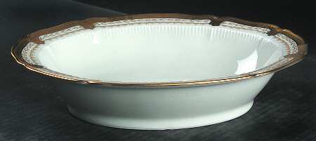 Regis Gold 9" Oval Vegetable Bowl