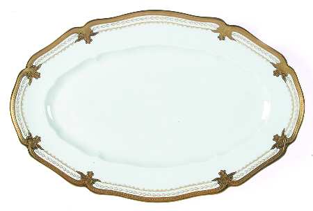 Regis Gold 18" Oval Serving Platter