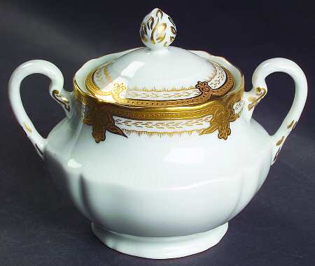 Regis Gold Sugar Bowl & Lid
