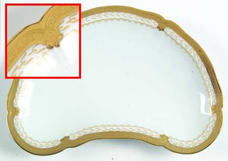 Regis Gold Crescent Salad Plate