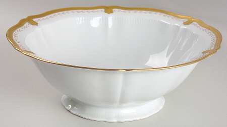 Regis Gold 10" Large Salad Serving Bowl
