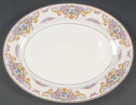 Renaissance (Urns of Flowers) 13" Oval Serving Platter