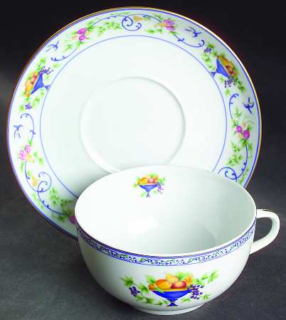 Renaissance (Urns of Fruit) Breakfast Cup & Saucer Set