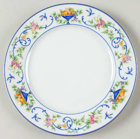 Renaissance (Urns of Fruit) Dessert Luncheon Plate