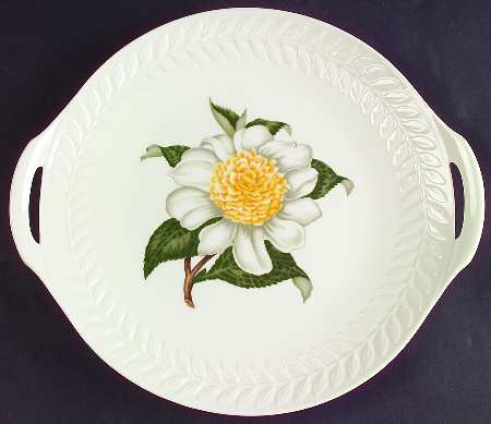 Regents Park Camellia Handled Cake Plate