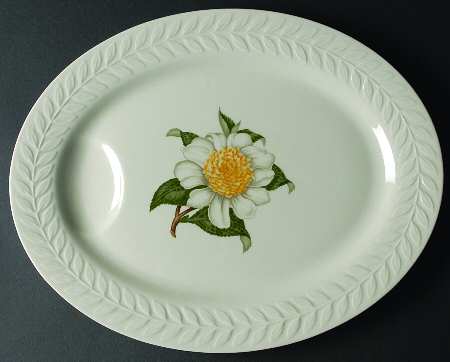 Regents Park Camellia 16" Oval Serving Platter