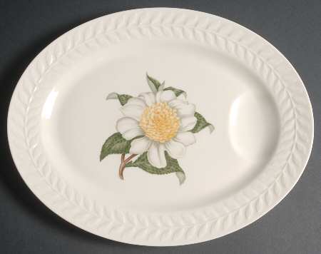 Regents Park Camellia 13" Oval Serving Platter