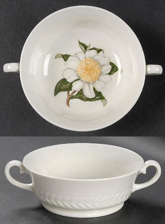 Regents Park Camellia Footed Cream Soup Bowl