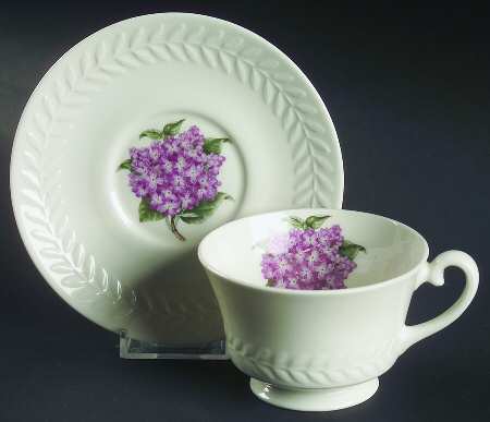 Regents Park Lilac Footed Cup & Saucer Set