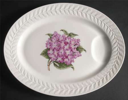 Regents Park Lilac 14" Oval Serving Platter