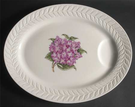 Regents Park Lilac 16" Oval Serving Platter