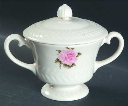 Regents Park Rose Sugar Bowl & Lid