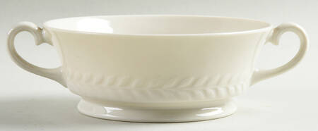 Regents Park White Footed Cream Soup Bowl
