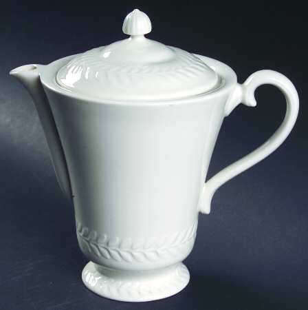 Regents Park White Coffee Pot & Lid