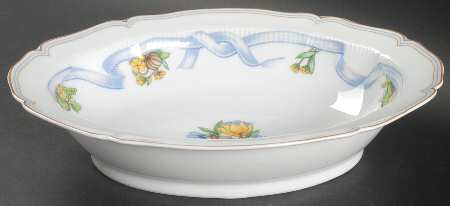 Ribbon 9" Oval Vegetable Bowl