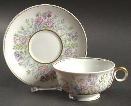 Rock Garden Footed Cup & Saucer Set