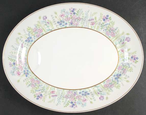 Rock Garden 16" Oval Serving Platter