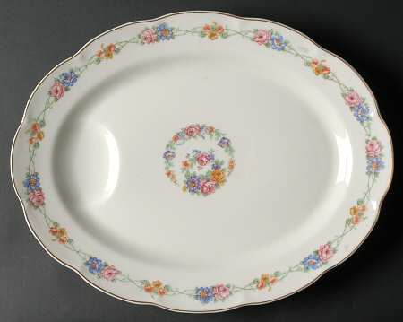 Rose Marie 14" Oval Serving Platter