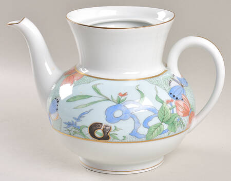 Romantique (White Backgd) Teapot No Lid