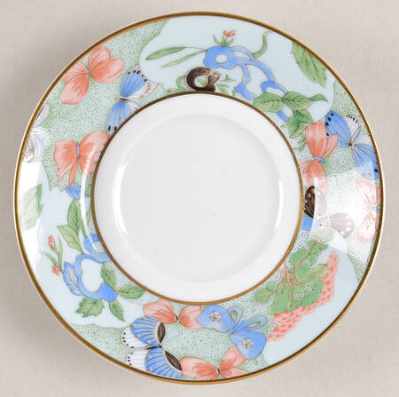 Romantique (White Backgd) Saucer for Demitasse Cup