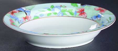 Romantique (White Backgd) 9" Oval Vegetable Bowl by Haviland