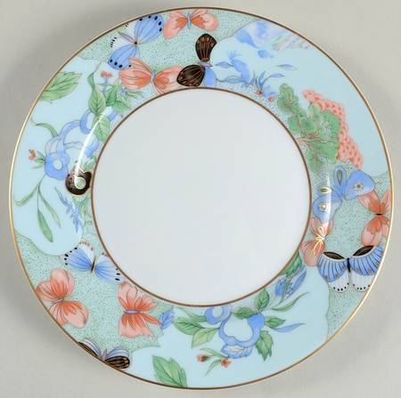 Romantique (White Backgd) Dessert Luncheon Plate