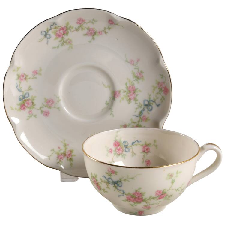 Rosanne Flat Cup & Saucer Set