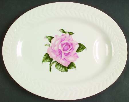 Rose 11" Oval Serving Platter