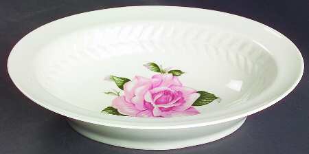 Rose 9" Oval Vegetable Bowl by Haviland