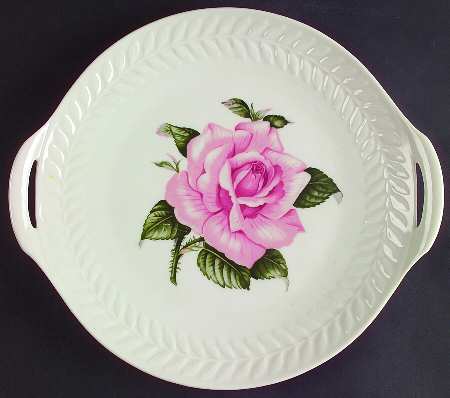 Rose Handled Cake Plate