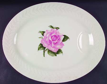 Rose 16" Oval Serving Platter by Haviland