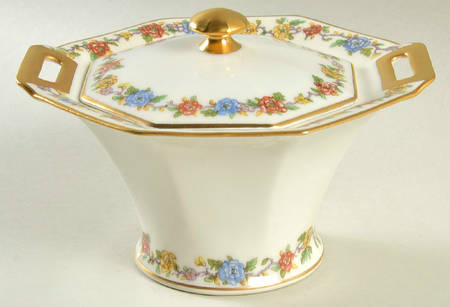 Rosemary (Multicolor Flowers) Sugar Bowl & Lid