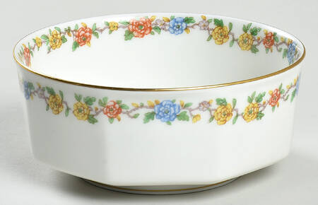 Rosemary (Multicolor Flowers) Cranberry Bowl